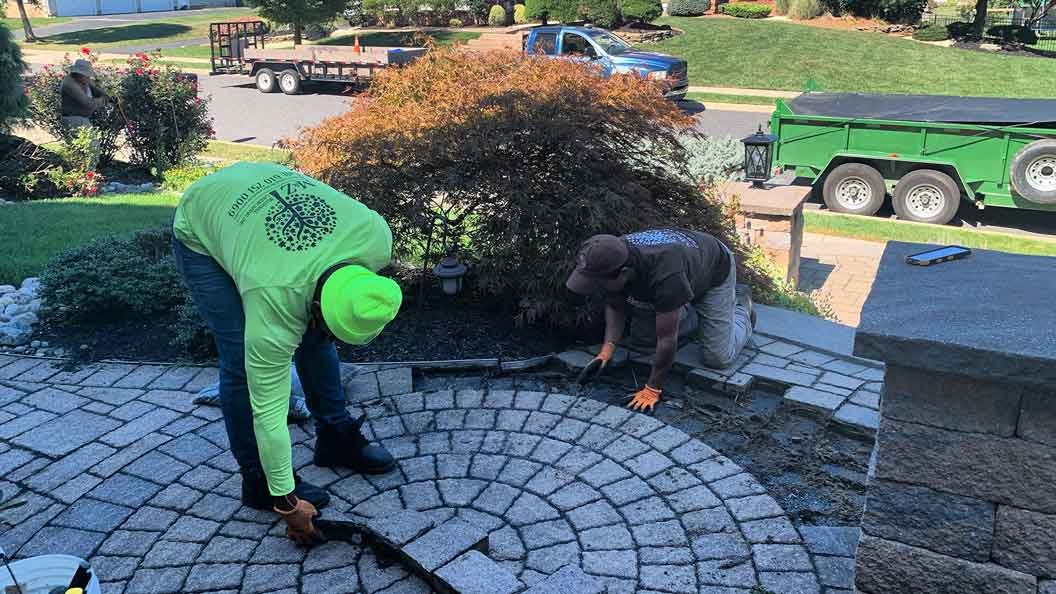 Installing pavers