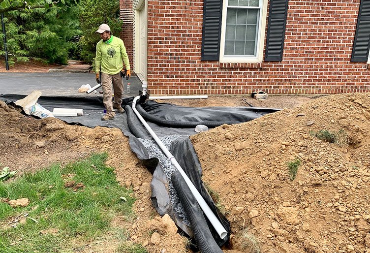 Drainage install