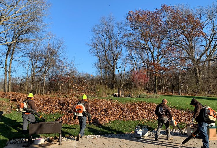 Fall clean-up crew